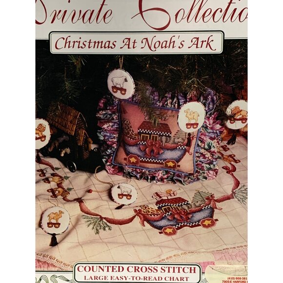 Alma Lynnes Private Collection Christmas At Noahs Ark Counted Cross Stitch Kit - Picture 2 of 4